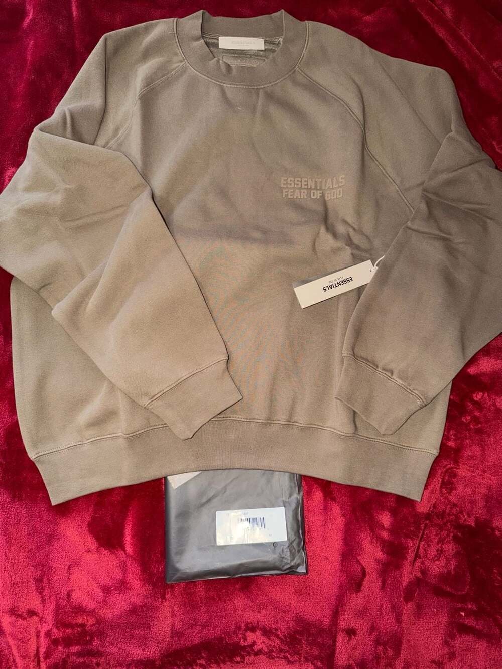 Fear of God Essentials Crewneck Sweatshirt Wood Size M